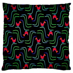 Computer Graphics Webmaster Novelty Pattern Large Flano Cushion Case (one Side) by Nexatart