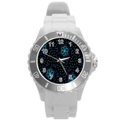 Computer Graphics Webmaster Novelty Round Plastic Sport Watch (l) by Nexatart