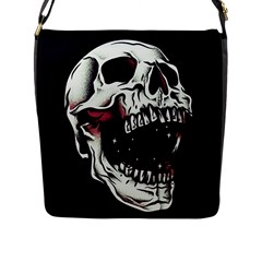 Death Skull Flap Messenger Bag (l)  by Nexatart