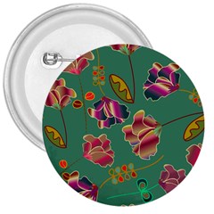 Flowers Pattern 3  Buttons by Nexatart