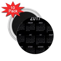 Full 2017 Calendar Vector 2 25  Magnets (10 Pack)  by Nexatart