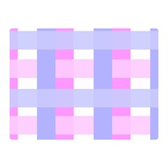 Gingham Checkered Texture Pattern Double Sided Flano Blanket (mini) 