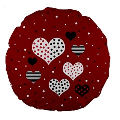 Harts Large 18  Premium Round Cushions by Valentinaart