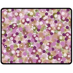 Colorful Bubbles Fleece Blanket (medium)  by Valentinaart