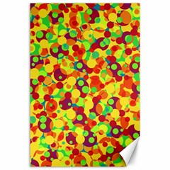 Bubbles Pattern Canvas 24  X 36  by Valentinaart