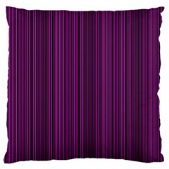 Deep Purple Lines Large Cushion Case (two Sides) by Valentinaart