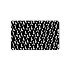 Elegant Black And White Pattern Magnet (name Card) by Valentinaart