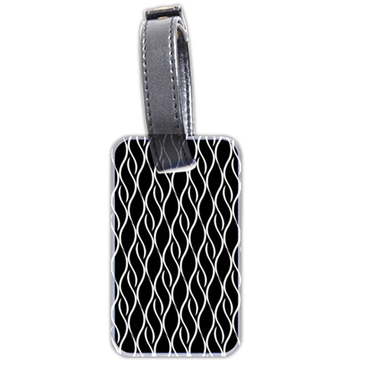 Elegant black and white pattern Luggage Tags (Two Sides)