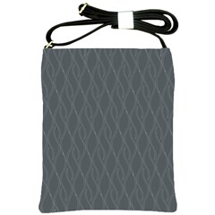 Gray Pattern Shoulder Sling Bags by Valentinaart
