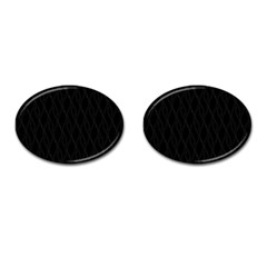 Black Pattern Cufflinks (oval)