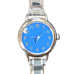 Flag Of The Myanmar Air Force Round Italian Charm Watch