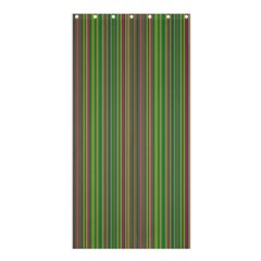 Green Lines Shower Curtain 36  X 72  (stall)  by Valentinaart