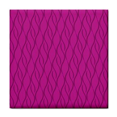 Magenta Pattern Tile Coasters by Valentinaart