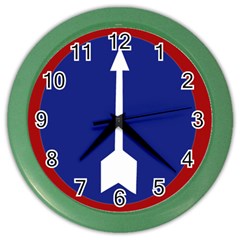 Flag Of Myanmar Army Northern Command  Color Wall Clocks by abbeyz71