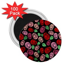 Red And Pink Roses 2 25  Magnets (100 Pack) 