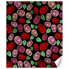 Red And Pink Roses Canvas 20  X 24   by Valentinaart