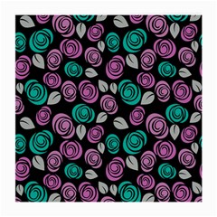 Roses Pattern Medium Glasses Cloth (2-side) by Valentinaart