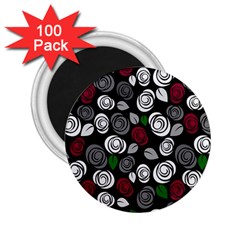 Elegant Roses Design 2 25  Magnets (100 Pack) 