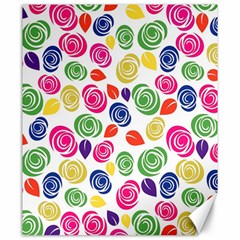 Colorful Roses Canvas 20  X 24   by Valentinaart