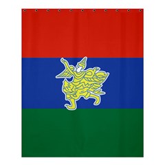 Flag Of Myanmar Kayah State Shower Curtain 60  X 72  (medium)  by abbeyz71