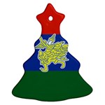Flag of Myanmar Kayah State Christmas Tree Ornament (Two Sides) Back