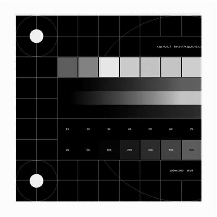 Grayscale Test Pattern Medium Glasses Cloth (2-Side)