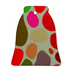 Pattern Design Abstract Shapes Bell Ornament (two Sides)