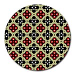 Seamless Tileable Pattern Design Round Mousepads Front