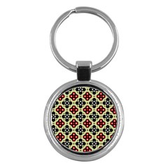 Seamless Tileable Pattern Design Key Chains (round)  by Nexatart