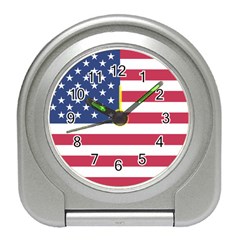 American Flag Travel Alarm Clocks by Nexatart