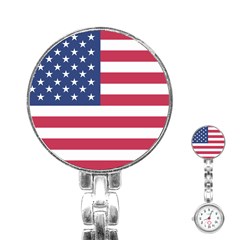 American Flag Stainless Steel Nurses Watch by Nexatart