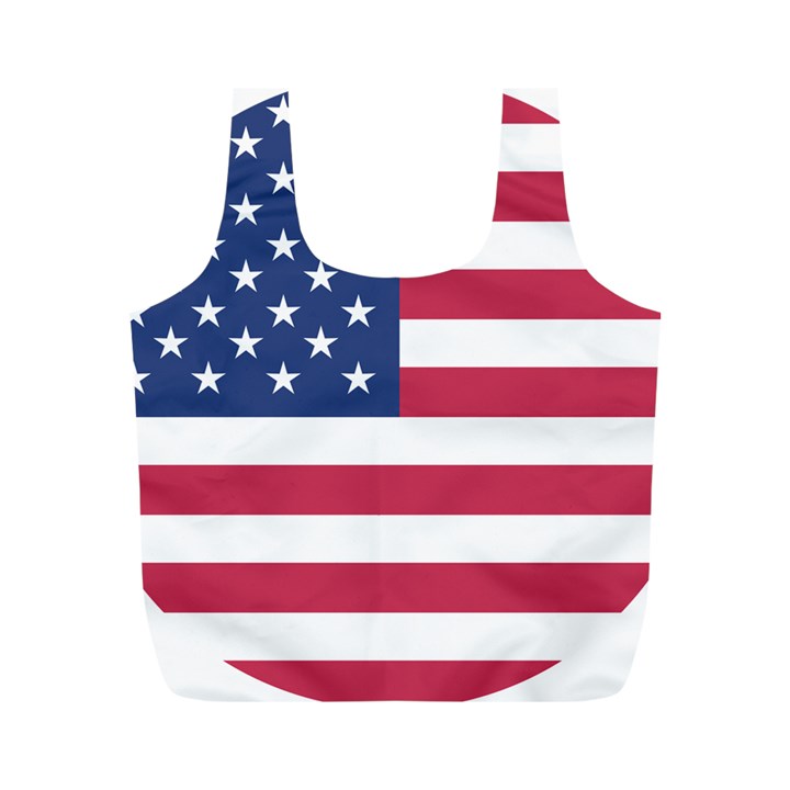 American Flag Full Print Recycle Bags (M) 