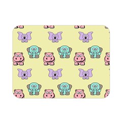 Animals Pastel Children Colorful Double Sided Flano Blanket (mini)  by Nexatart