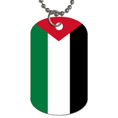 Palestine Flag Dog Tag (two Sides) by Nexatart