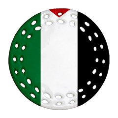 Palestine Flag Ornament (round Filigree)