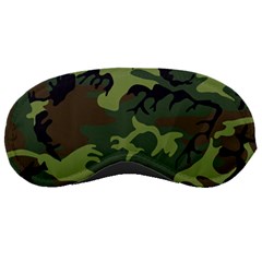 Camouflage Green Brown Black Sleeping Masks by Nexatart