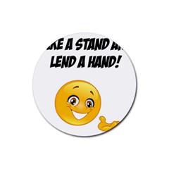 Take A Stand! Rubber Coaster (round) 