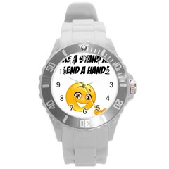 Take A Stand! Round Plastic Sport Watch (l)