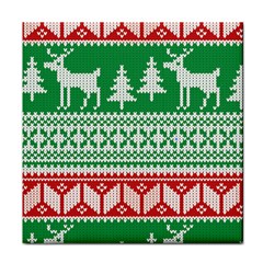 Christmas Jumper Pattern Face Towel by Nexatart