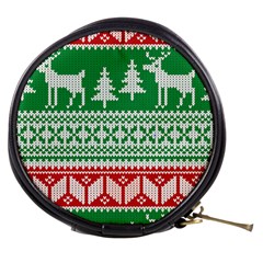 Christmas Jumper Pattern Mini Makeup Bags by Nexatart
