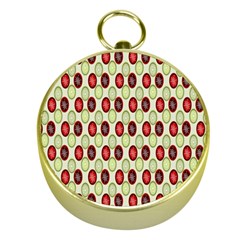 Christmas Pattern Gold Compasses