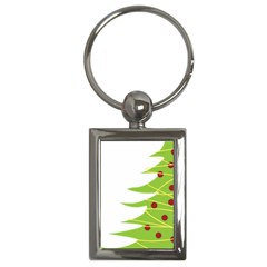 Christmas Tree Christmas Key Chains (rectangle)  by Nexatart