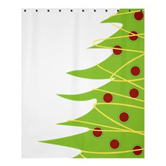 Christmas Tree Christmas Shower Curtain 60  X 72  (medium) 