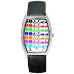 Download Upload Web Icon Internet Barrel Style Metal Watch Front