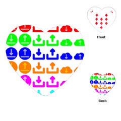 Download Upload Web Icon Internet Playing Cards (heart)  by Nexatart