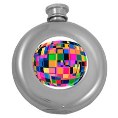 Color Focusing Screen Vault Arched Round Hip Flask (5 Oz) by Nexatart