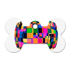 Color Focusing Screen Vault Arched Dog Tag Bone (one Side) by Nexatart