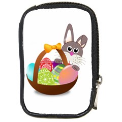 Easter Bunny Eggs Nest Basket Compact Camera Cases by Nexatart