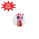 Dragon Toy Pink Plaything Creature 1  Mini Magnets (100 pack)  Front