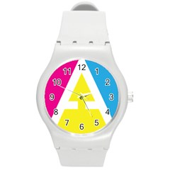 Graphic Design Web Design Round Plastic Sport Watch (m) by Nexatart